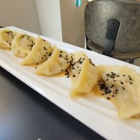 Vegetable handmade gyozas at Akemi Sushi in Granada