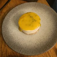Mango and passion fruit cheesecake at Koko Green in Nice