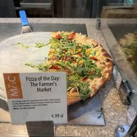Pizza of the Day is a Vegan option 😋  at Market of Choice in Corvallis