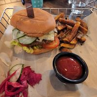 Vegan Burger! at Tent City Taphouse in Anchorage