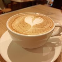 Dirty chai latte at Fargo Café in Barcelona