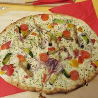 Flammkuchen 7 Veggies at Rheingauer Treff in Eltville