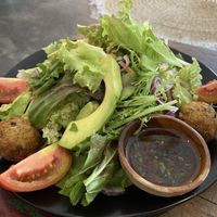 Green salad with extra avocado and falafel  at Good Stuff Cafe & Eco Store in Amed
