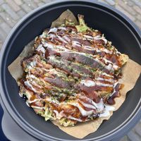 Okonomiyaki  at Tokyo Taiyaki Story in The Hague