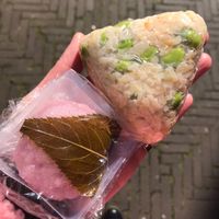 mochi and edamame miso onigiri  at Tokyo Taiyaki Story in The Hague