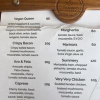 Menu   at Francesco's Pizza in 