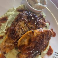 Steak with mushy peas  at Romeo and Vero Vegan Butcherie and Restaurant  in Cape Town