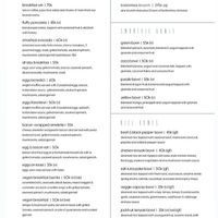 Menu  at SALT in Amed