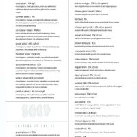 Menu  at SALT in Amed