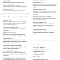 Menu  at SALT in Amed