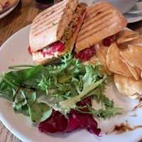 Falafel ciabatta at Hinterland in Perth