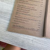 Vegan Part Of The Menu  at The Blarney Stone in Menorca