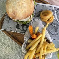 Vegan Burger Part 2  at The Blarney Stone in Menorca
