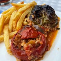 stuffed veggies  at Mouragia in Corfu