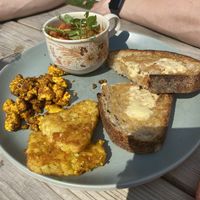 Vegan essentials brunch   at Second Home Studio + Cafe in Aberdeen