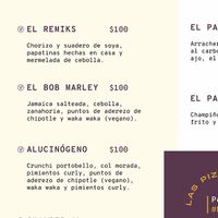 Spanish menu vegan options at El Socio Naiz Taquería in Cancun