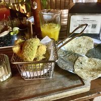 coated and fried avocados  at El Socio Naiz Taquería in Cancun