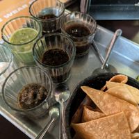 Salsa with stale chips! at El Socio Naiz Taquería in Cancun