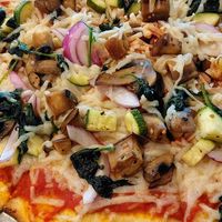 Thin crust pizza with vegan cheese, enough for 2 at Doc & Bubba's in Mohnton