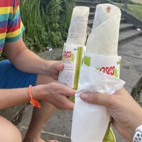 Mega Dürüm mit Cigköfte.  at OSES Cig Köfte in Paderborn