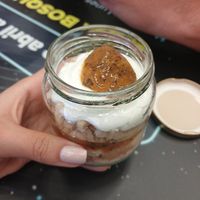 Postre de maracuyá (vegano), me sorprendió, estaba demasiado delicioso, 10/10 at Vegarden in Medellin