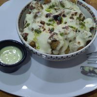Papas criollas gratinadas at Vegarden in Medellin