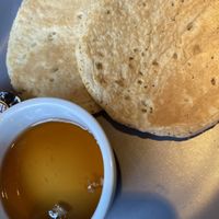 Pancakes with optional maple syrup   at 1931 in Liverpool