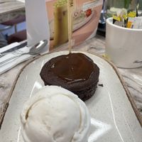 Vegan cookie dough brownie  at Heavenly Desserts in Liverpool