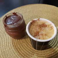 Chocolat mousse and Sweet rice at Veganicelos in Setubal