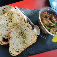 Mushroom appetizer of the day at Veganicelos in Setubal