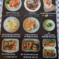 Menu at Neko Vegan House in Penang