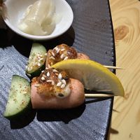 Interesting sausage addition   at Neko Vegan House in Penang