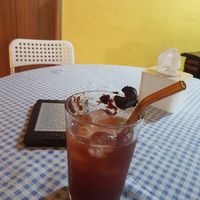 Nutmeg cold drink at Neko Vegan House in Penang