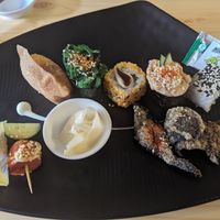 Sushi for one at Neko Vegan House in Penang