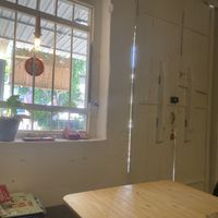 This is the locked door.  at Neko Vegan House in Penang