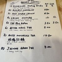menu  at Neko Vegan House in Penang