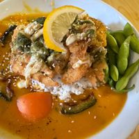 UMAMI KABOCHA CURRY RICE  at Neko Vegan House in Penang