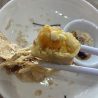 Inside the dumplinggs  at Neko Vegan House in Penang