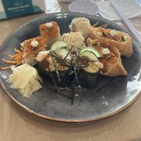 Sushi! (You can buy them per 2 pieces)  at Neko Vegan House in Penang