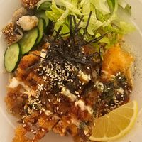 Katsu bowl at Neko Vegan House in Penang