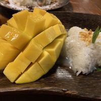 Mango sticky rice  at Natnat Thai Comfort Food in Amed