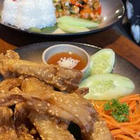 Fried mushrooms  at Natnat Thai Comfort Food in Amed