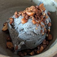 Sesame ice cream at Natnat Thai Comfort Food in Amed