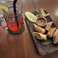 Spring rolls   at Natnat Thai Comfort Food in Amed