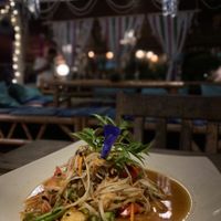 Papaya salad  at Emmad's Art Garden in Koh Phangan