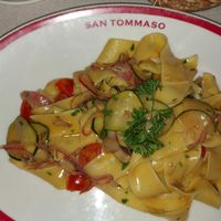 Vegetable pasta at San Tommaso in Valencia