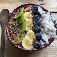 Acai bowl- (vegan version)  at Five Grains in Bristol