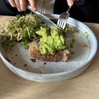 Avocado toast  at Brew & Brownie in York