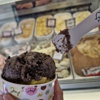 Oreo and mint choc chip at Joeys in Ilfracombe