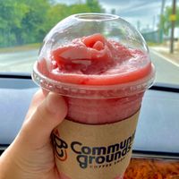 The smoothies here are to DIE FOR!!! They are amazing and 100% dairy-free vegan. In the picture is the strawberry smoothie. HIGHLY RECOMMEND!!!  at Carver Neighborhood Market in Atlanta
